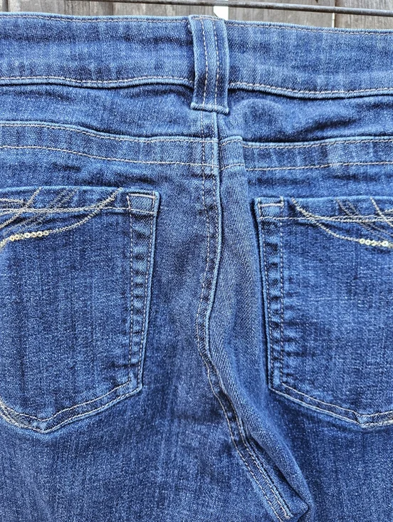 Lee Straight Leg Women's Jeans in Dark Blue Denim Size 19 - Picture 13 of 16